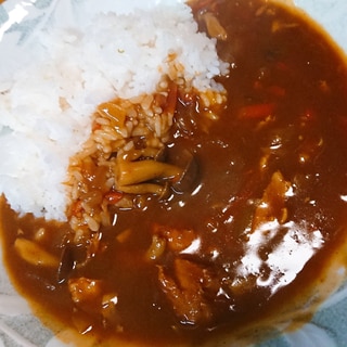 余ったおでんのつゆで和風カレー